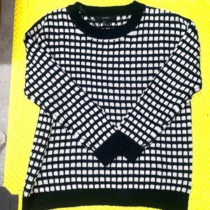 Black and white sweater